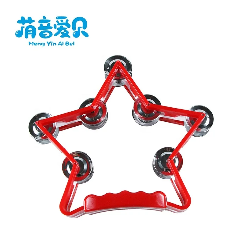 Wholesale Musical Instruments Plastic Star Tambourine