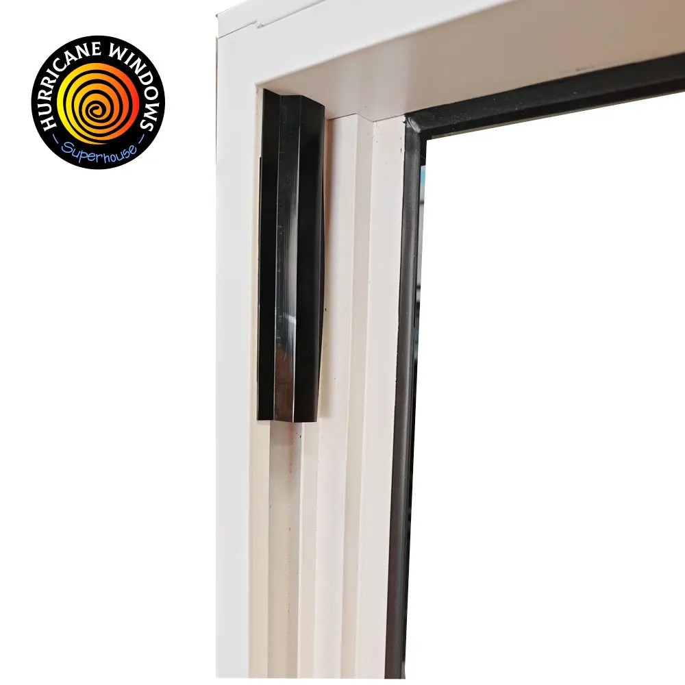 NFRC NAFS Hurricane Resistance Customized  aluminum laminated glass vertical sliding Window Single Hung Window