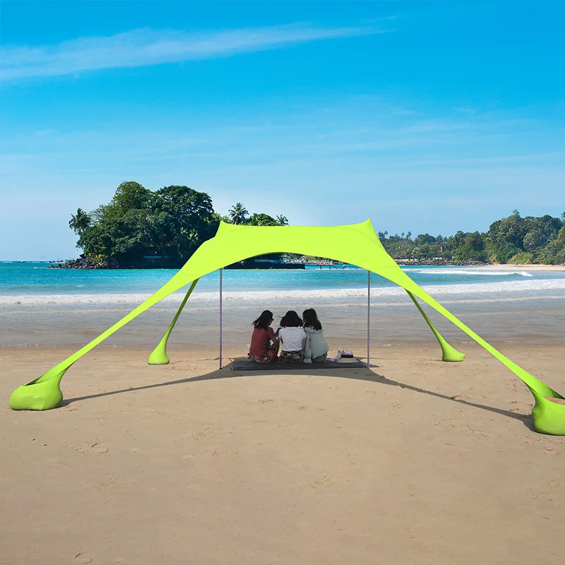 Portable Beach Canopy Tents Sun Shade Shelter Camping Sunshade Outdoor Uv-proof Awning For Sunshade Cool Tourist Foldable Hiking
