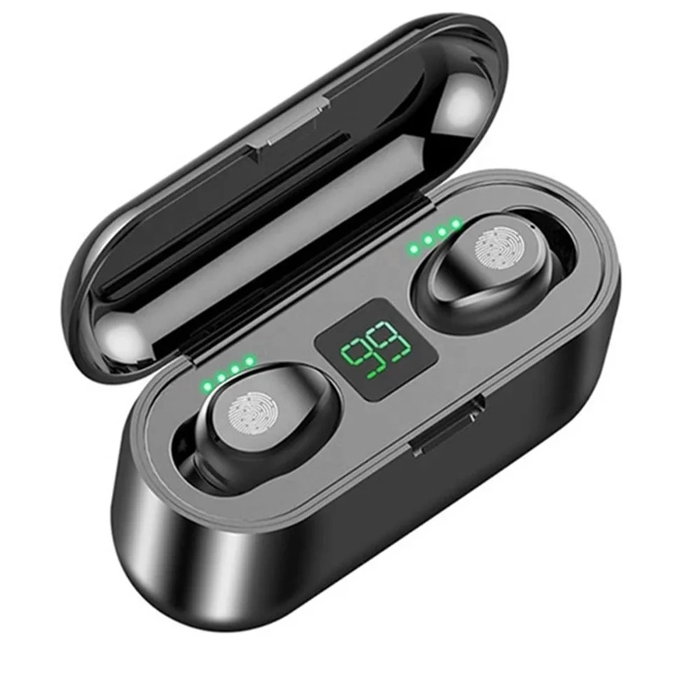 
 F9 TWS шумоподавляющие Игровые наушники с усилителем беспроводные наушники BT гарнитура с функциями внешнего аккумулятора  