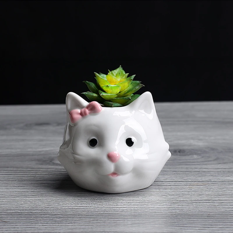 
Cute Ceramic Sheep Shape Succulent Pot Flower pots Artificial Planter Pot 