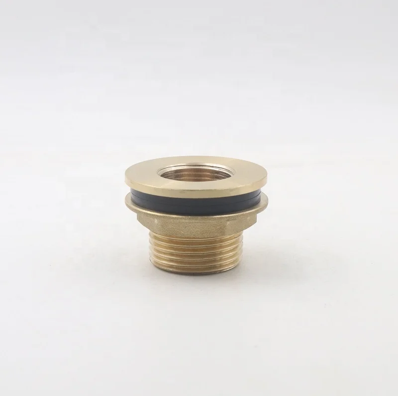 Brass water tank connector compression fitting