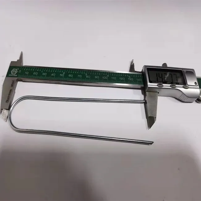 Landscape Sod Staple Metal Garden Stake Ground Stakes Tent Pegs 6 Inch 11 Gauge Steel Galvanized U Shaped Turf Nails