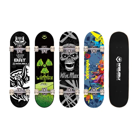 Win.max 31 Inch 9 Plies Chinese Maple Double Kick Concave Deck Skateboard with ce approved