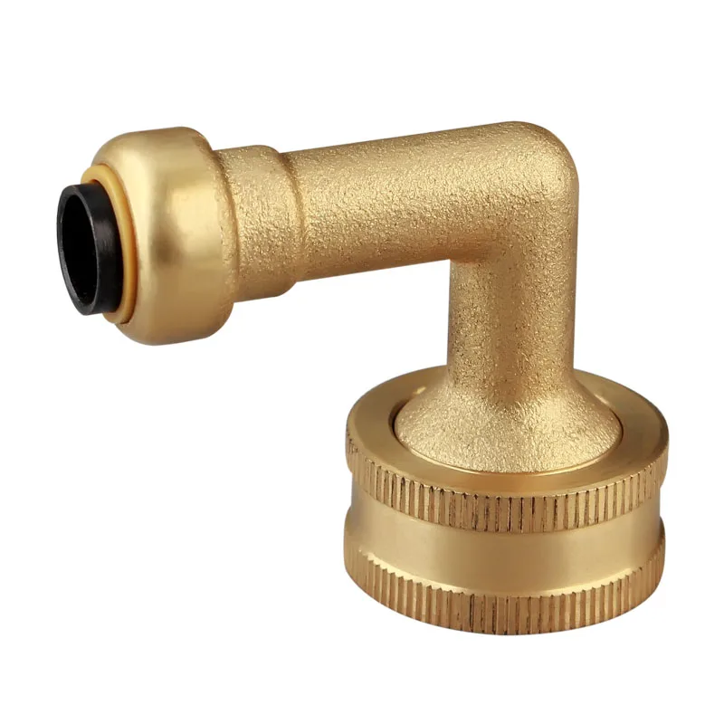 US Standard Copper Push Fittings Elbow Brass Fitting Quick Connection Lead-free Brass Quick Pipe Fittings OEM Service NSF UPC