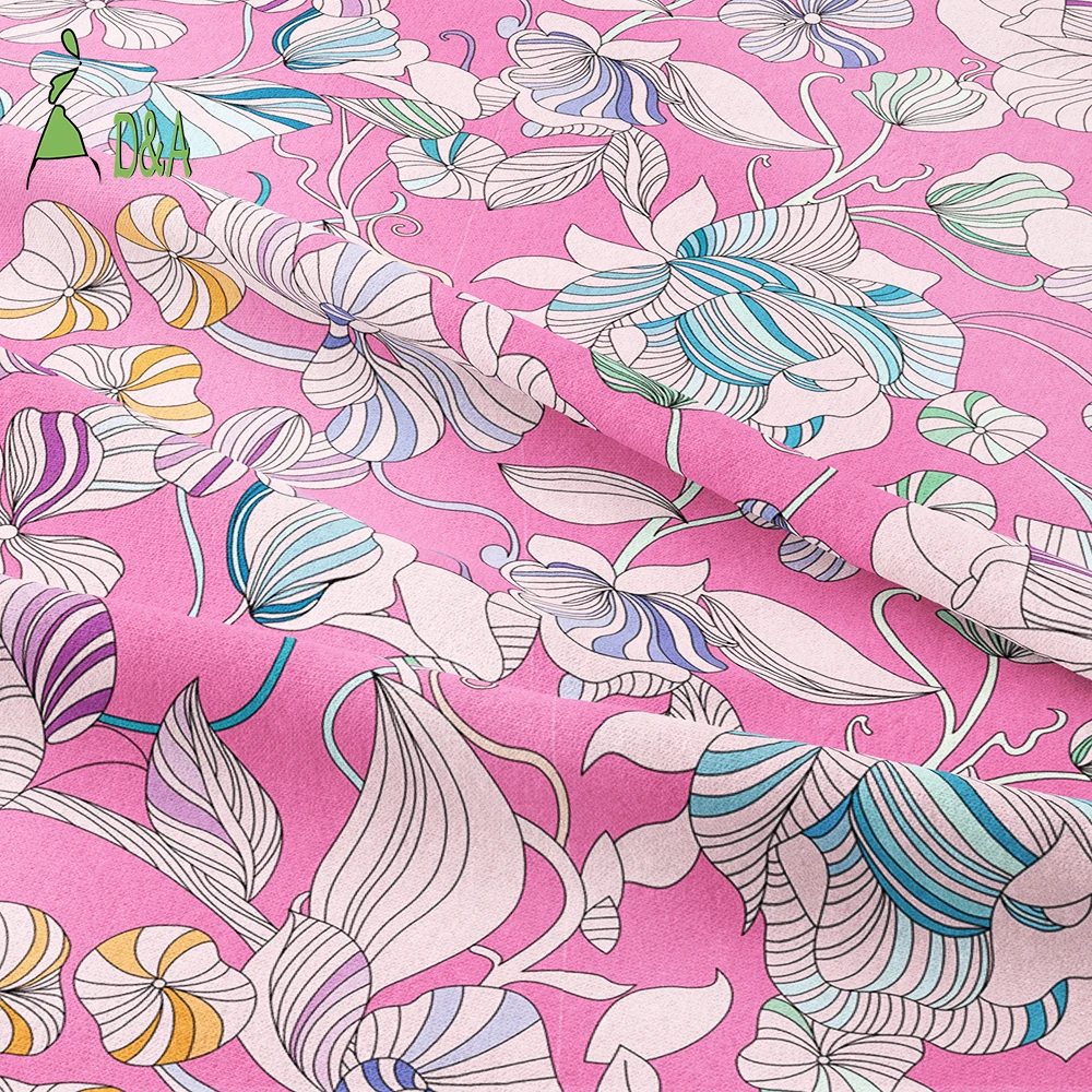 New Arrival Muti-colored Floral Printed Fabrics Tana Lawn Liberty London 100% Cotton Fabric For Garment