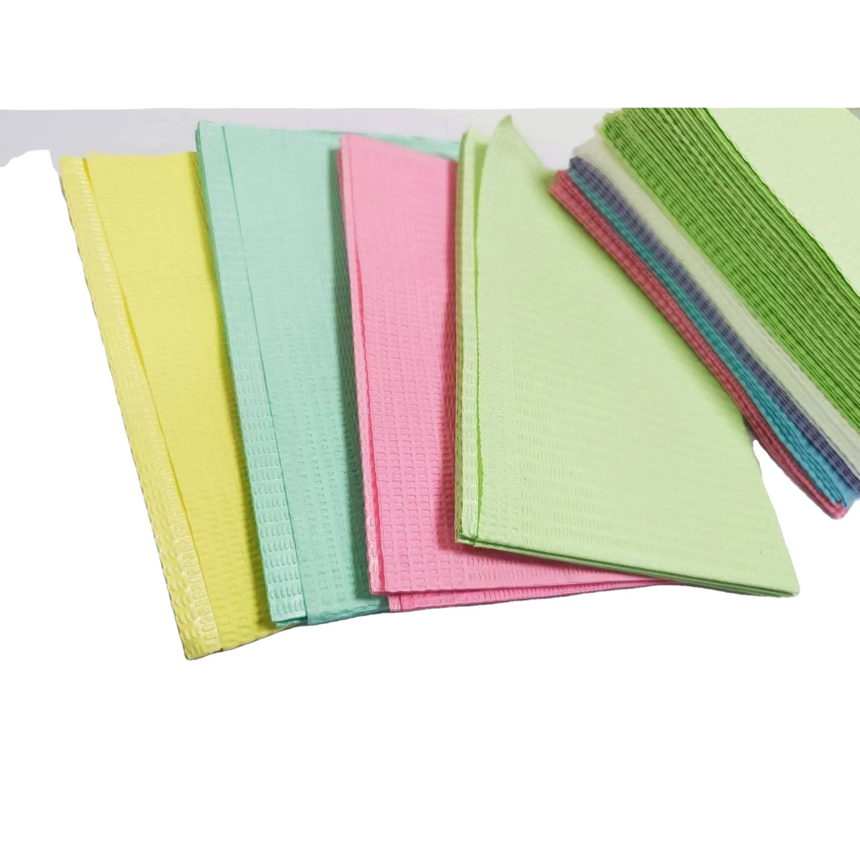 3 layers disposable waterproof dental bibs adult patient use napkin wholesale