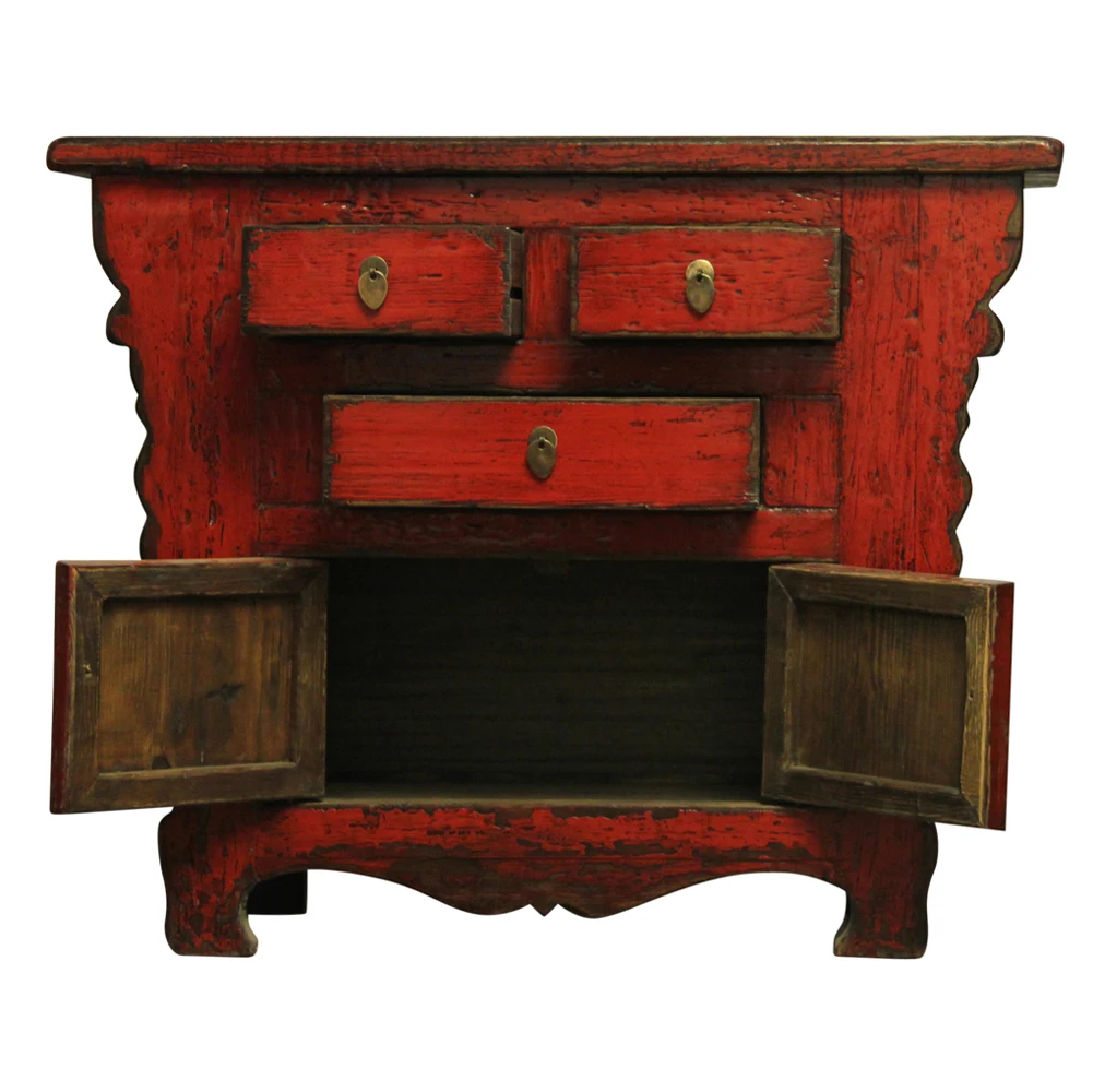 
chinese antique furniture wedding wardrobe East Art storage cabinet old furniture bar cabinet solid wooden painted sideboard 
