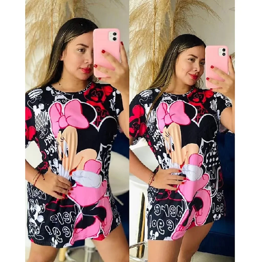 Angie Stitch party elegant one-piece dress ladies sexy floral outfit dress