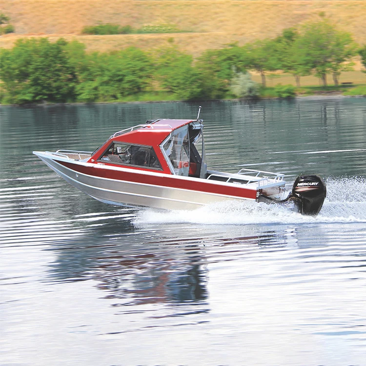 KinOcean Aluminum Sport Fishing Boats Use Outboard Engine