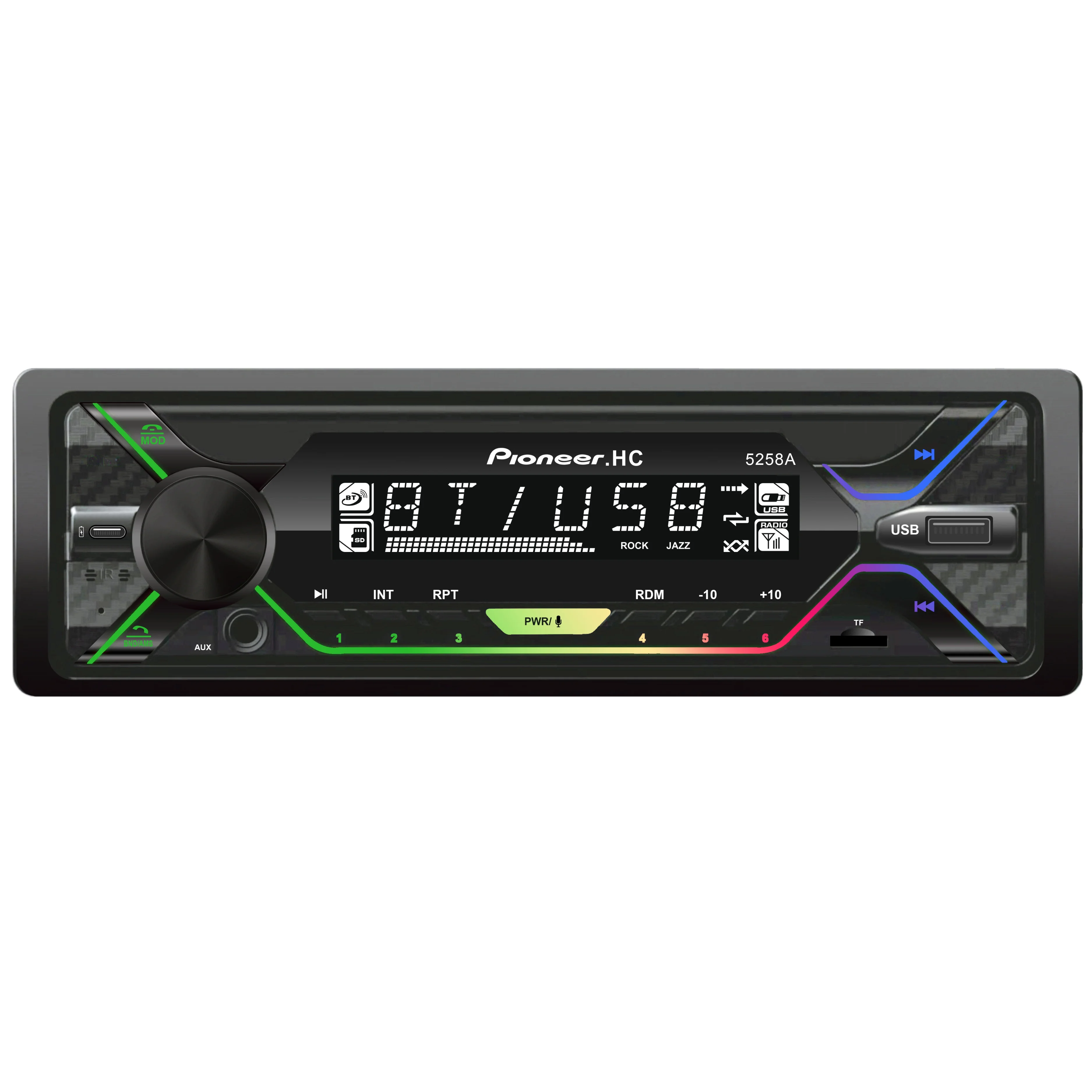 Single Din Car Stereo Car MP3 Multimedia Player USB/SD/AUX Input Car Audio
