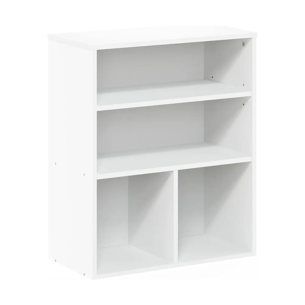 2022 new design commercial storage cabinet furniture organizer divider mdf wooden white bookshelf bookcase for sale