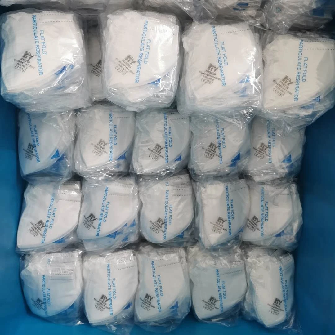 disposable FFP2 fold flat protective  dust mask with valve