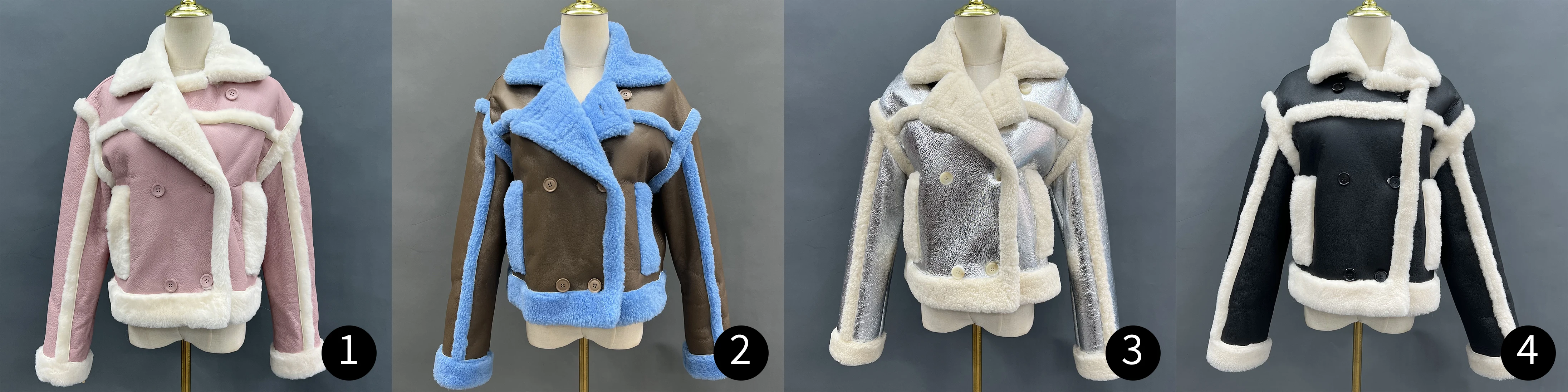 Janefur New Style Short Genuine Sheepskin Leather Jacket Fashion Winter Thick Women Cropped Shearling Coat