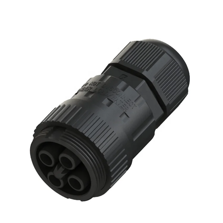IP68 electrical 17.5A waterproof  Push lock conectors for extension Cable