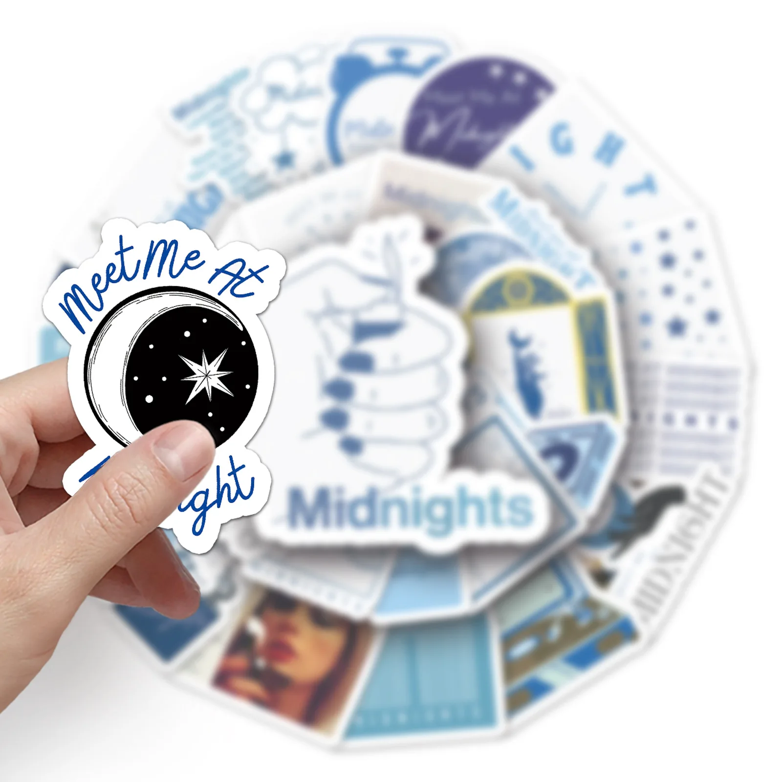 50pcs Midnights Music album Taylor stickers graffiti stickers Scrapbook vinyl singer celebrity fans sticker