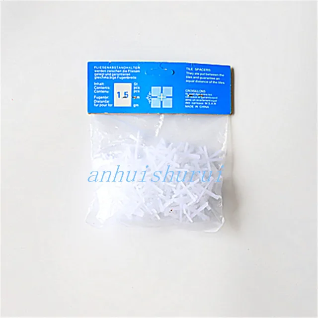 Cross 2mm plastic 1/8 spacer leveling system clips Plastic Tile spacers for tile