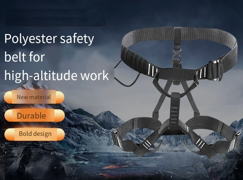 Mountaineering Caving Outdoor Rock climbing harness Belt Aerial work speed descent