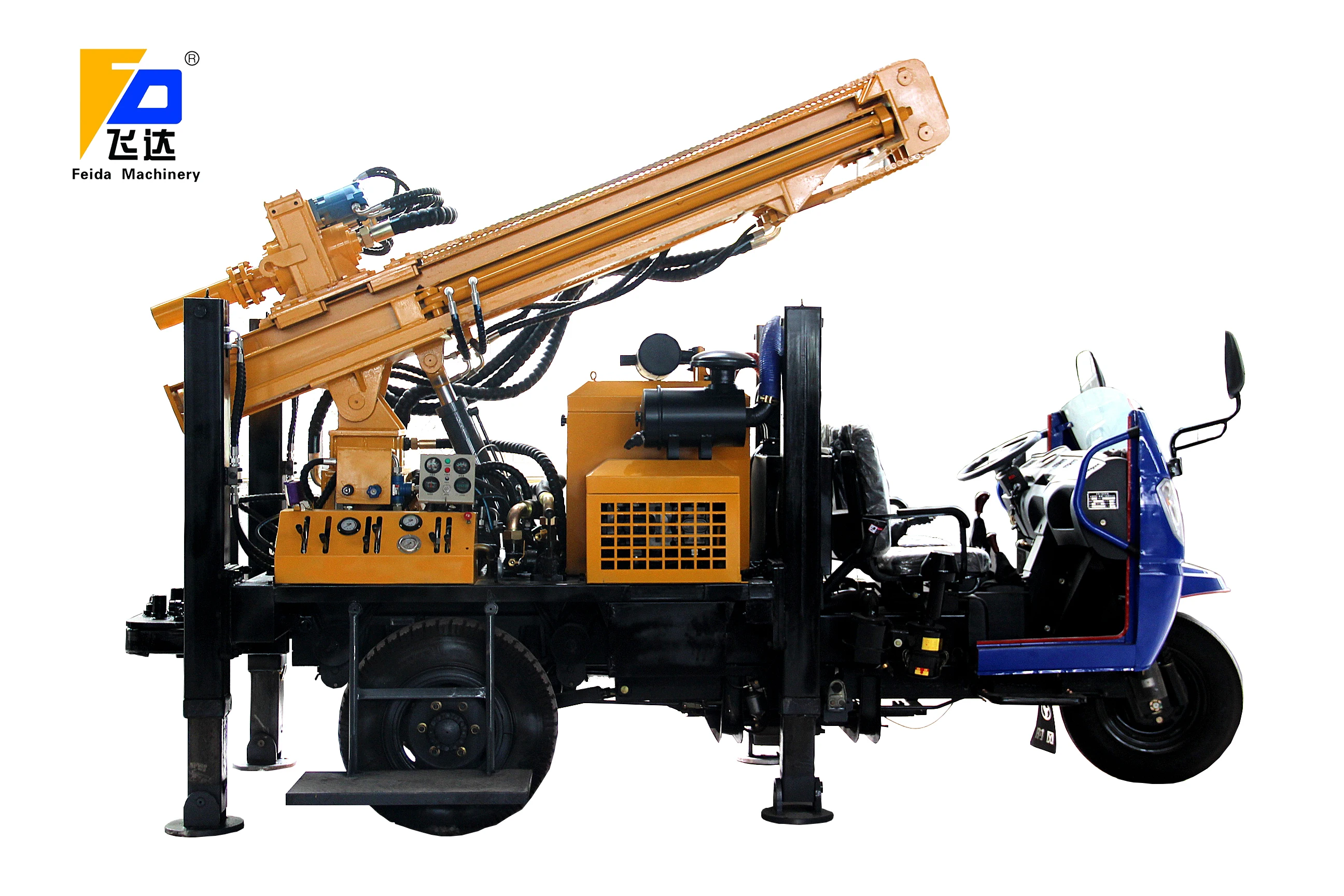 Truck mounted water bore well drilling machine Cheap price air compressor water well drilling rig machine for sale