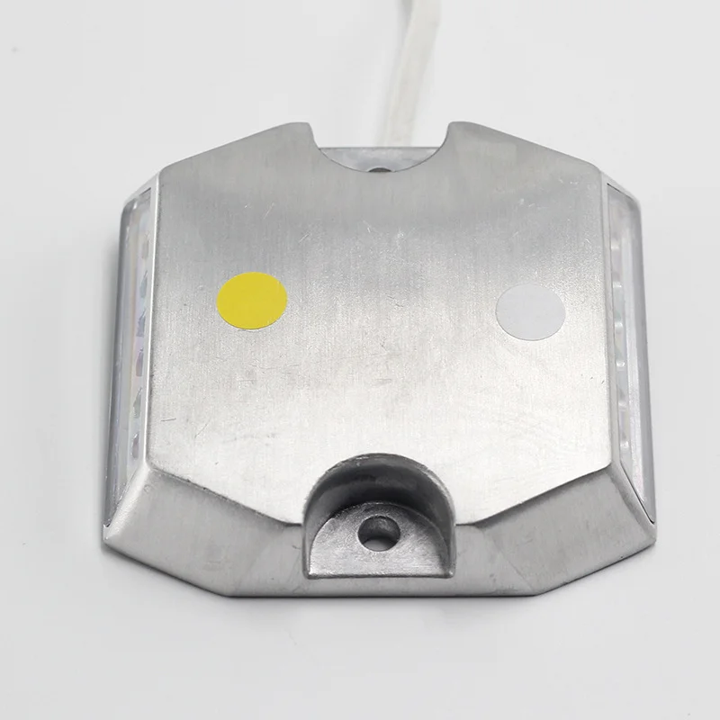 Double side 12pcs leds DC12v 24v Tunnel IP68 Cable LED Wired Road Marker Aluminium Road Stud