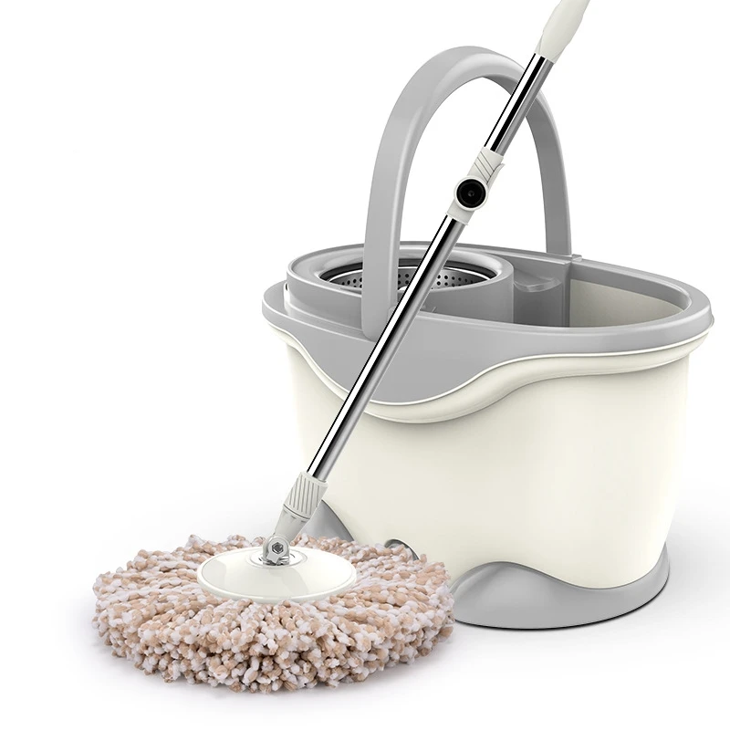 
Free Sample Manufacturer Electrostatic Magic Mop Household Spin Floor Stainless Mop Cleaner Set 