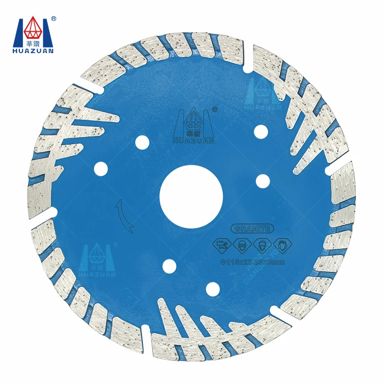 Hot Pressed Sintered Bevel Turbo Diamond Saw Blades for Cutting Brick Pavers Granite Sandstone Concrete