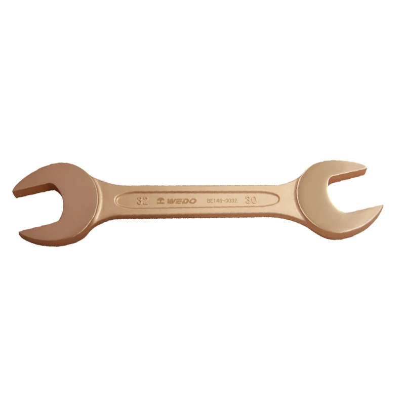 WEDO ATEX неискрящийся двойной открытый торцевой ключ, алюминиевый бронзовый или бериллиевый медный BAM/FM/GS/IAO/OHSAS сертификат