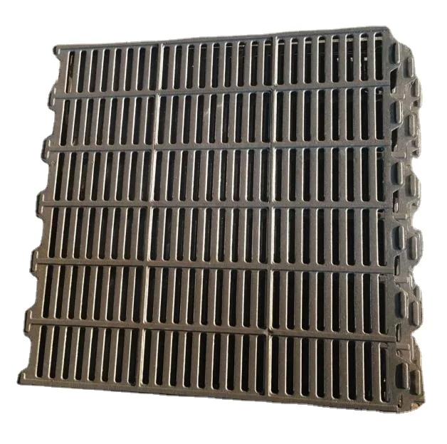 Swine farm flooring Casting iron floor with manure drain opening for pig cast iron pig flooring