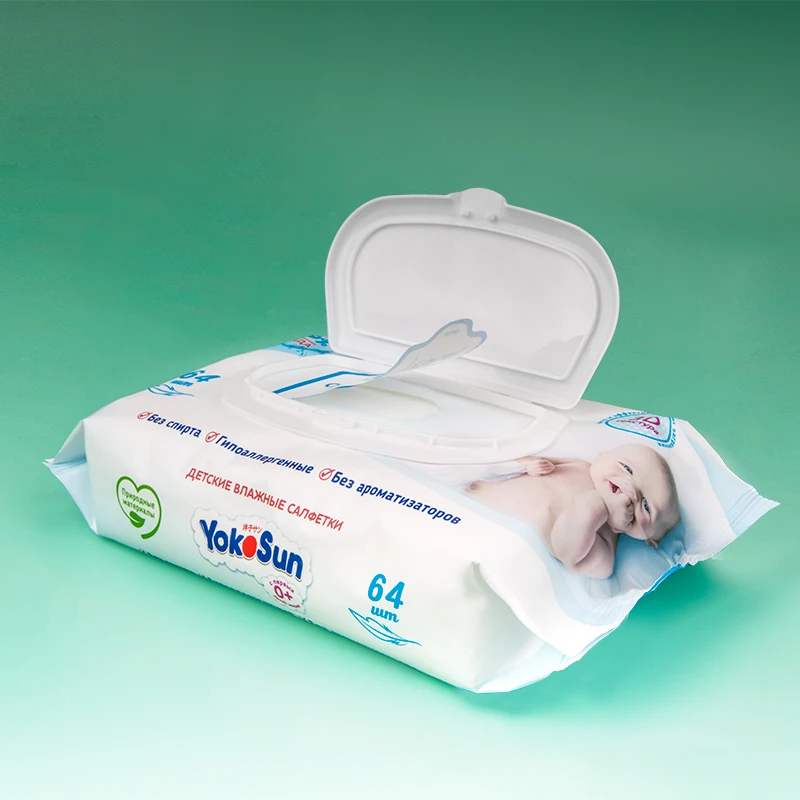 OEM ODM Non-Woven Spunlace Material Household Cleaning Baby Wet Wipes