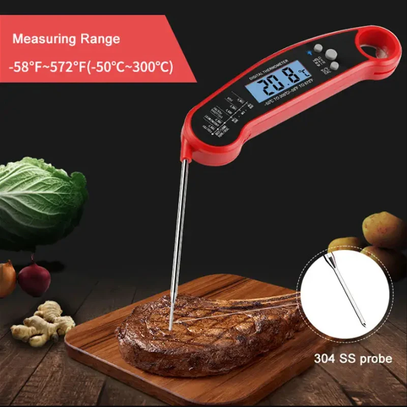 Waterproof Ip67 meat thermometer turkey best digital meat thermometer for Food milk meat grilling