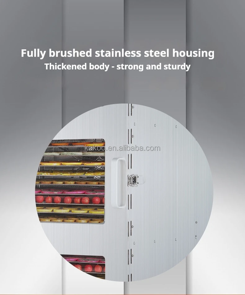 32 Layers Food Dryer two rooms dehydration Commercial Food Dehydrator Vegetables Mushroom egg tomato drying machine low power