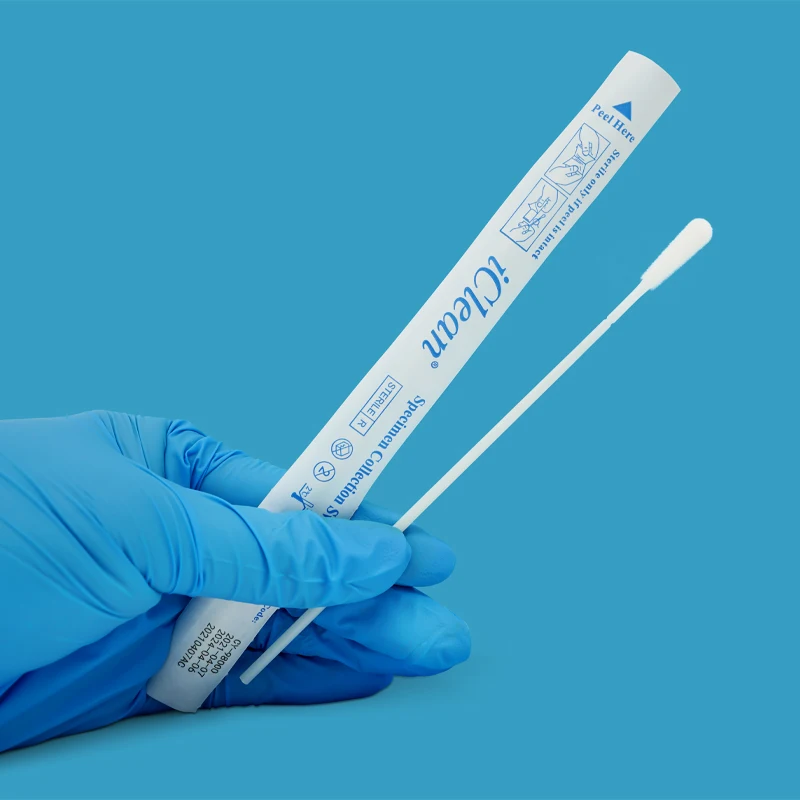 Oral Flocked Specimen Collection Swabs Disposable Sampling Swab With Flocking Tip Sterile Buccal Nylon Flocked Swabs Ce