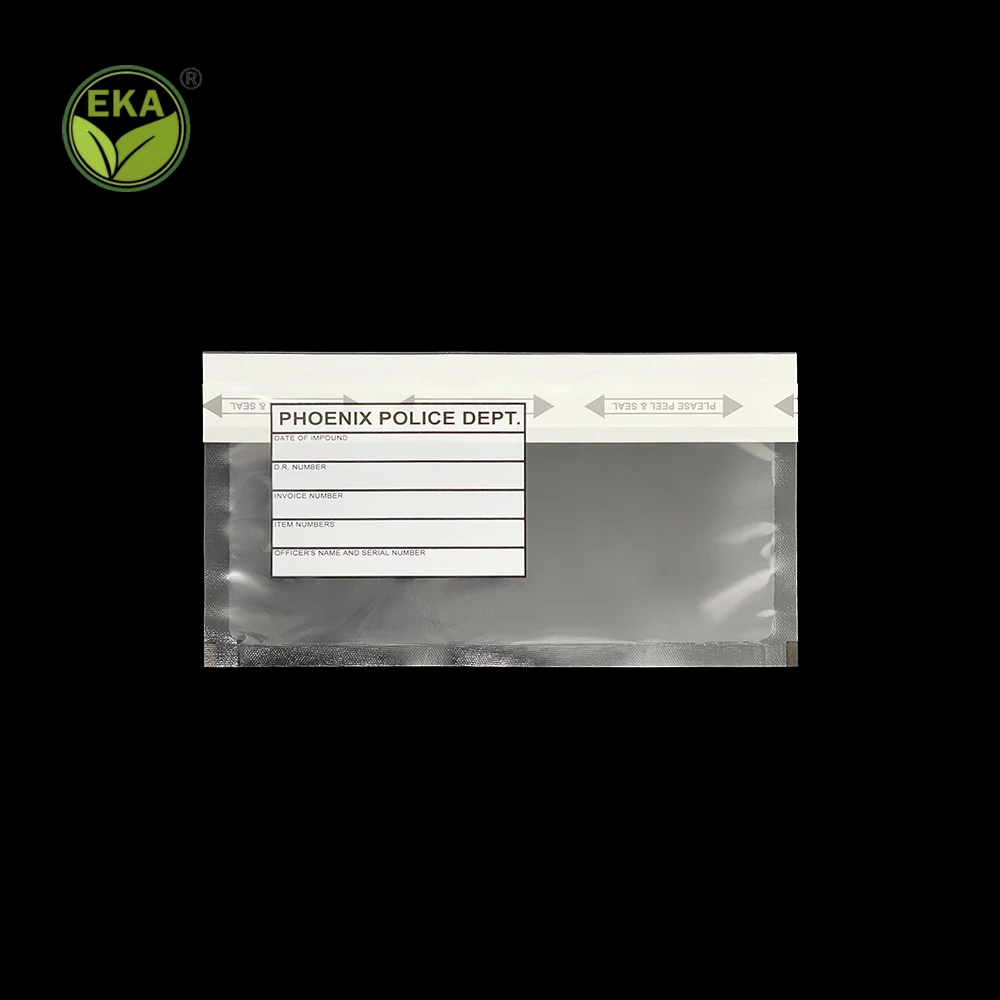 Custom Design Printed Recycle Ldpe Self Adhesive Security Bag Tamper Proof Seal Evidence Bags