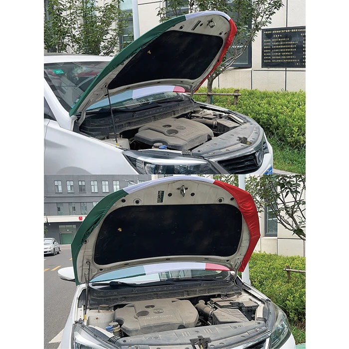 Promotion Wholesales High Quality Polyester Spandex Fabric Custom Logo National Car Hood Cover National Car Flag for Decoration
