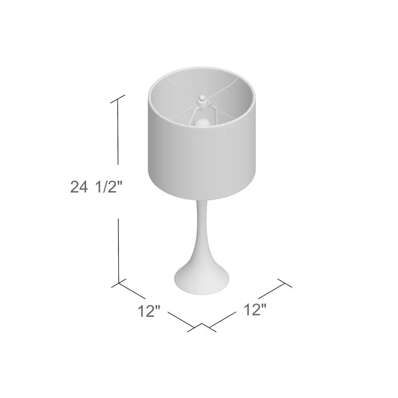Set Of 2 Modern Brushed Nickel Bedside Table Lamp Gray Linen Fabric Drum Shades Luminous Light For Laptop Bedroom Home