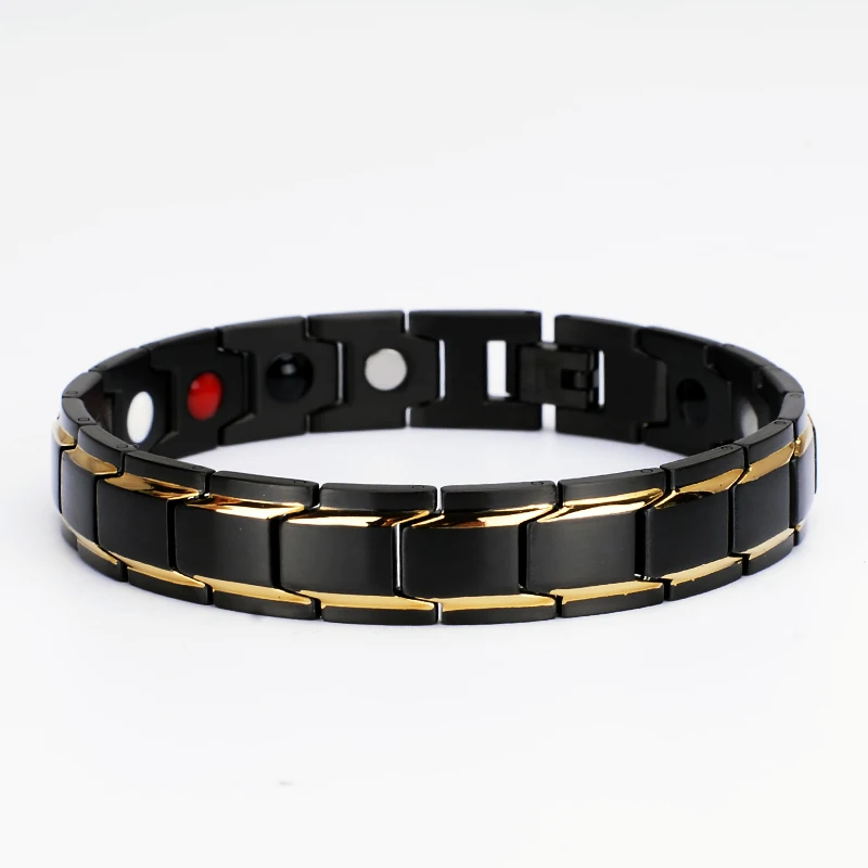 Custom health titanium germanium bracelet Wholesale Positive energy bracelets With Germanium Tourmaline Infrared Negative Ion