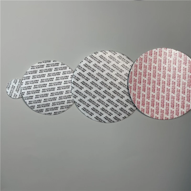 Food Grade Self Adhesive Pressure Sensitive Foam Seal Liner For Cap Seals Lids