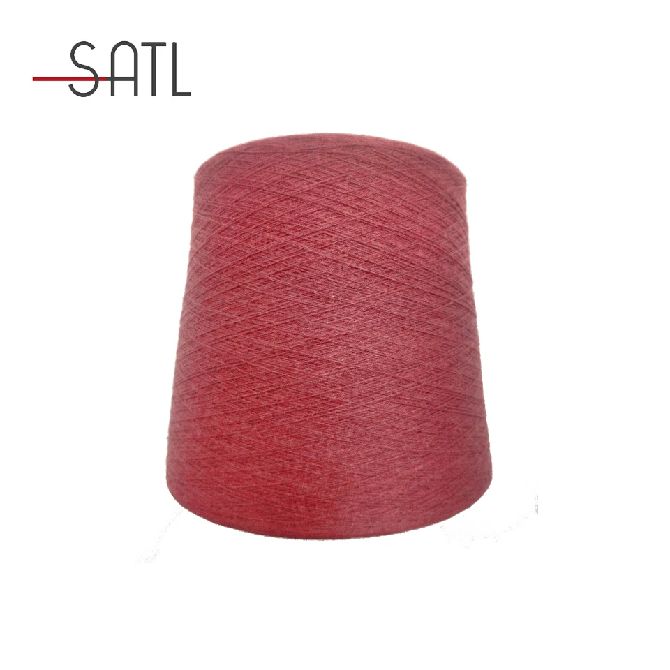 Полу-камвольной пряжи 2/32nm 52% рециркулирует полиэфирных 35% акриловое волокно (объемная) 13% нейлон (как кашемир) меланжевая пряжа из смешанного волокна
