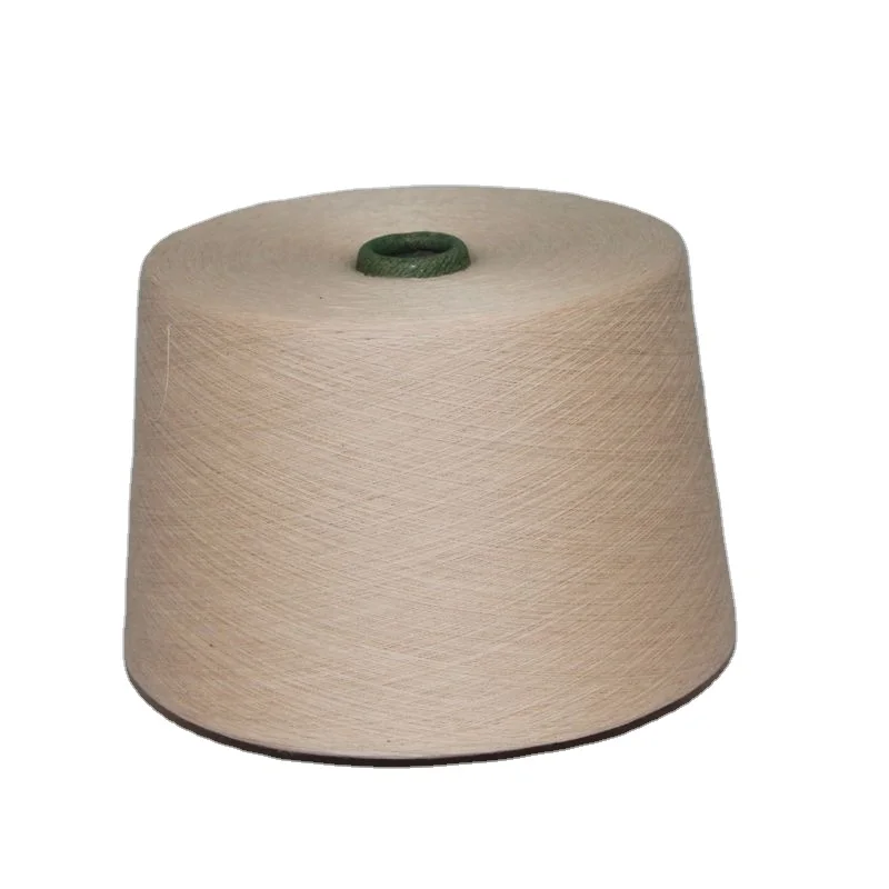 Natural Color Cotton Yarn Knitting Raw Brown White Cotton Yarns