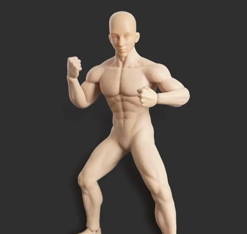 1/6 Scale Muscle Man Action Figure Body 12 Inch Super Flexible Collectible Figure Dolls