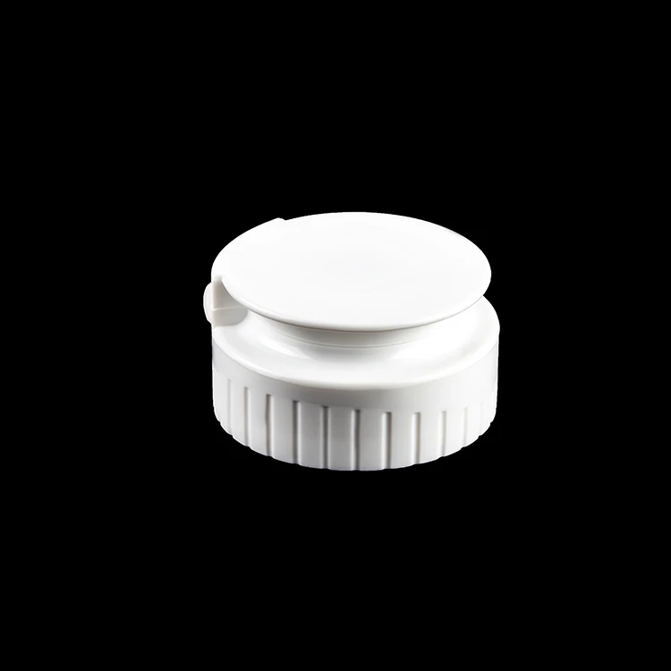 Hot sale 38/400 food grade plastic flip top cap with silicone valve for honey/ketchup bottle
