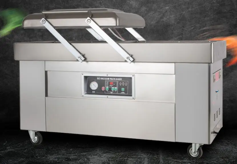 DZ600/2SB Stainless Steel Double Chamber Vacuum Packaging Machine For Foods, Fish, Shrimp, Pork