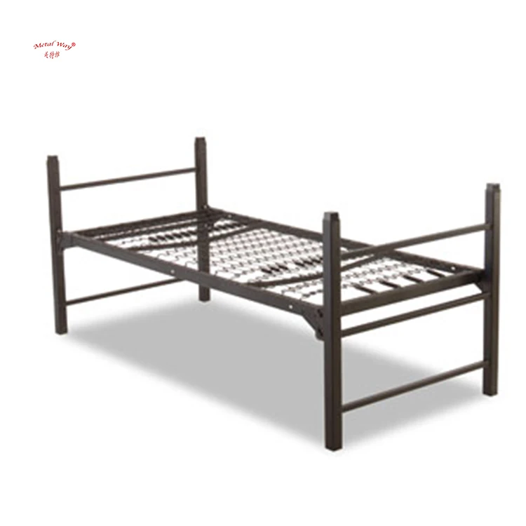 Factory Direct Selling Steel Single Bed university Stacked Metal Bed Frame