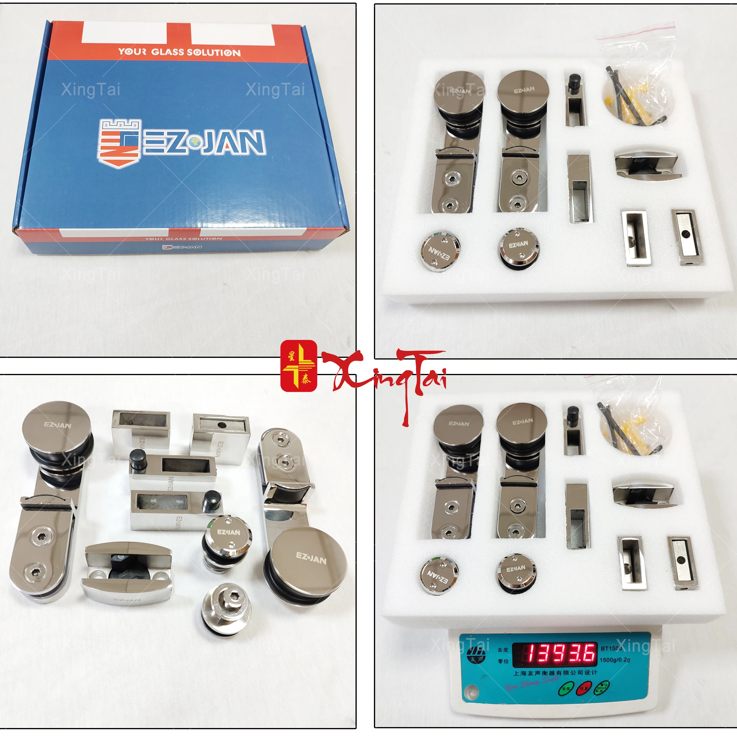 High Quality Fashion Glass Sliding Door System Satin Finish Sliding Door Hardware