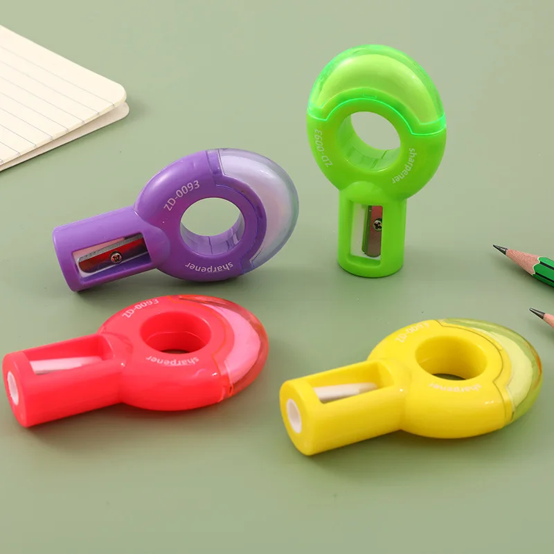 Cute pencil sharpener with eraser 2 in 1 24 pcs/box 16pcs/box cartoon student stationery portable pencil sharpener