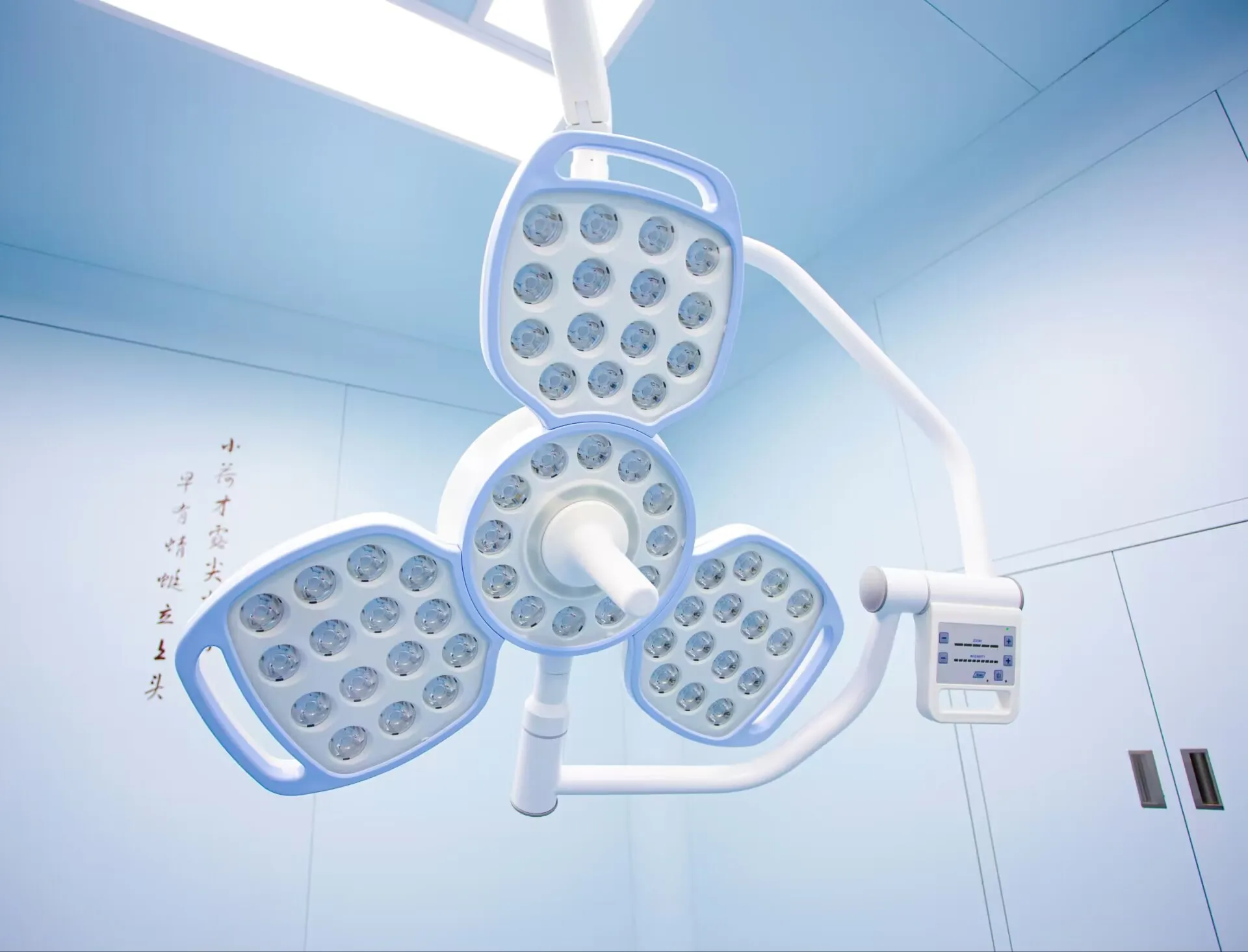 CE ISO Approved FY-LED 3+3 Double Head Shadowless Operating Room Lamp Electric Power Source Metal Medical Light Hospitals