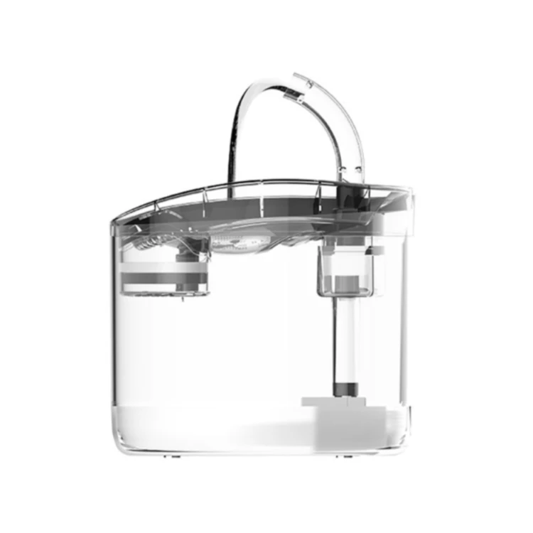 ZYH 1.8L Transparent Circulation Pet Water Fountain Automatic Dog Water Dispenser Cat Drinking Fountain