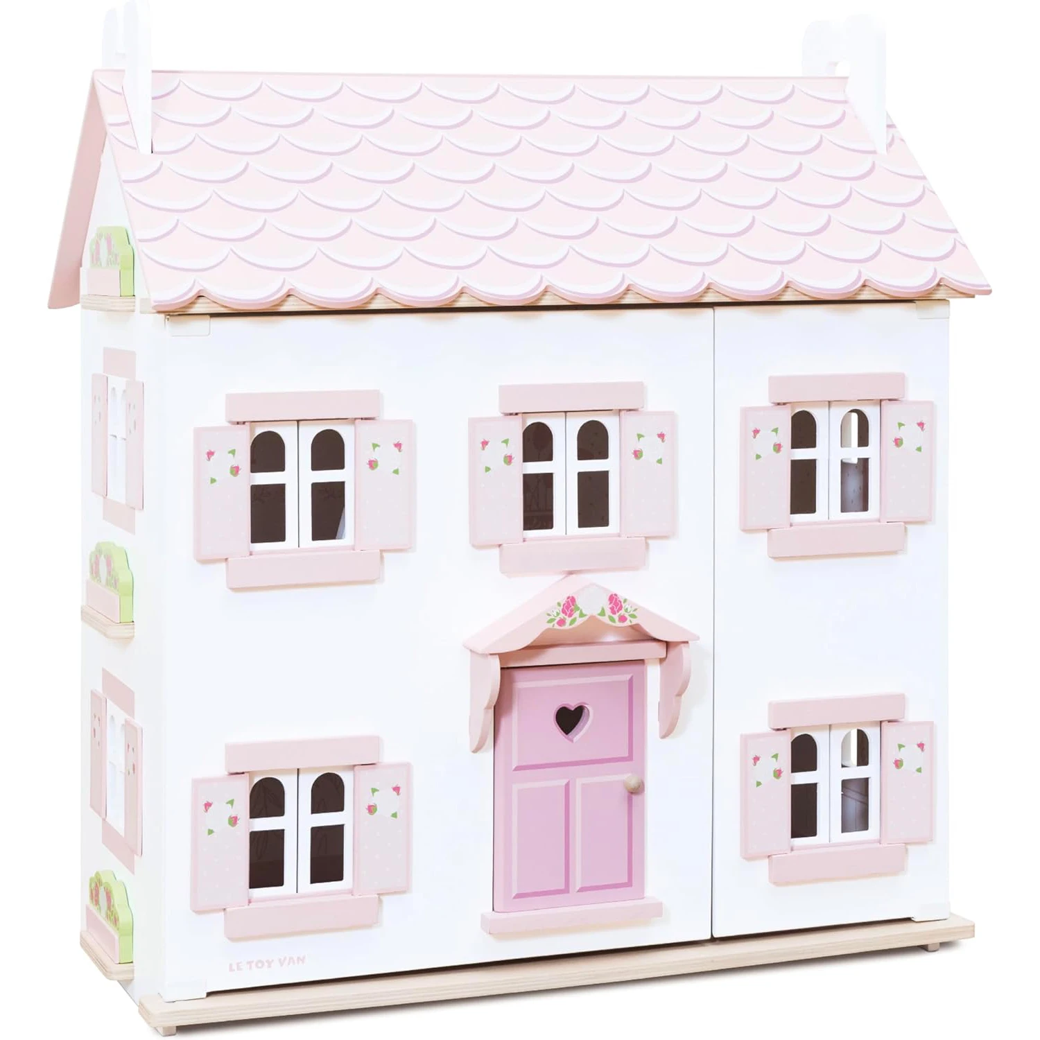 New Features 3-Story Wooden Doll House New Style Pretend Role-Playing Simulation Wooden Doll House Girl