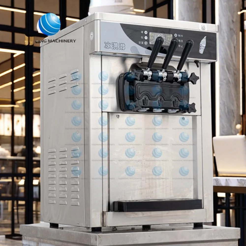 Factory Direct Sales Soft Serve Ice Cream Making Machine Table Top Soft Serve Ice Cream Machine Commercial Ice Cream Maker
