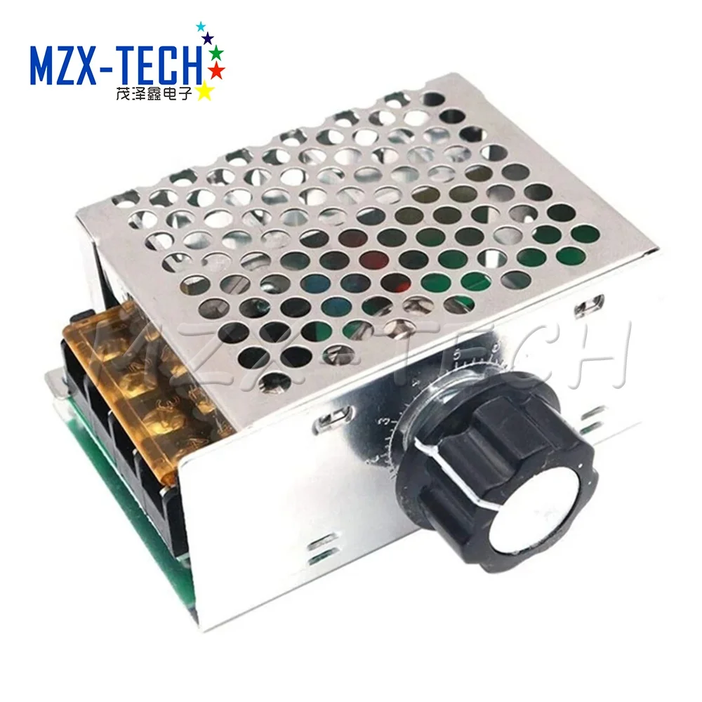 4000W 220V AC SCR Motor Speed Controller Module Voltage Regulator Temperature Dimmer for Electric Furnace Water Heater LED Light